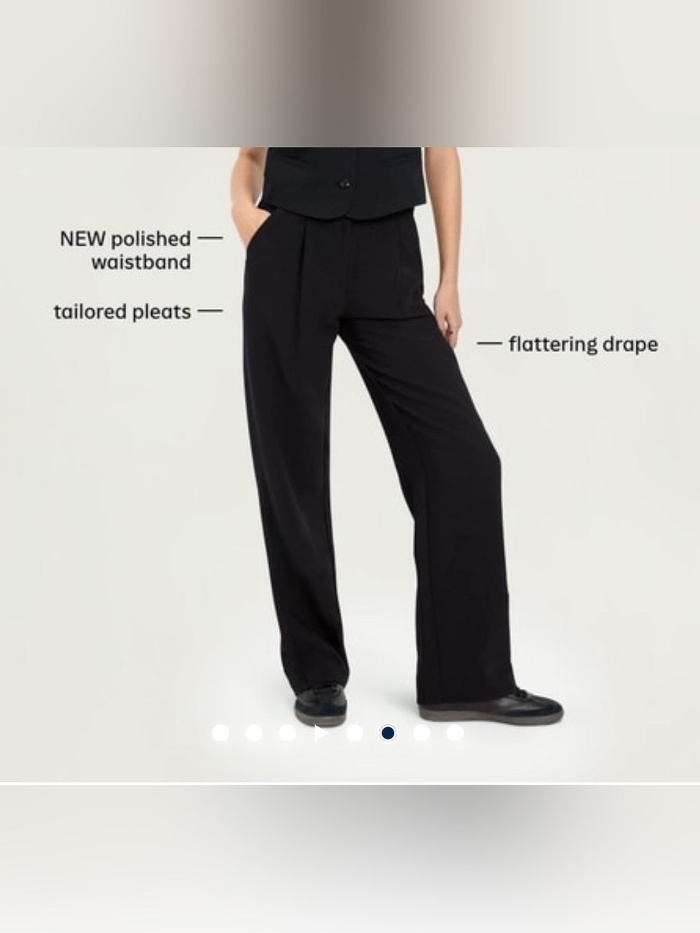 Classic Wide-Leg Trousers in Black